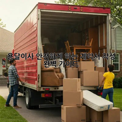 용달이사 안전하게 하는 계약서 작성 완벽 가이드