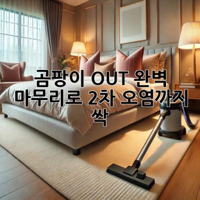 곰팡이 OUT! 완벽 마무리로 2차 오염까지 싹! 💨